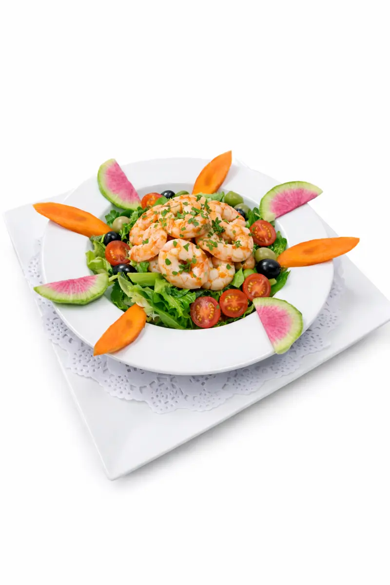 Karidesli Yeşil Salata